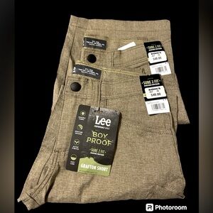 Lee Grafton 2 PAIRS Boys Sure-2-Fit Beige Shorts Casual Shorts, Boys Size 8